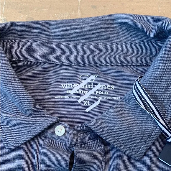 Vineyard Vines Blue Polo Shirt Mens‎ Size Extra Large Blue Stripes - Picture 2 of 10